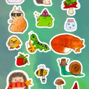 Стикерпак Осень. Автор: Малкова София